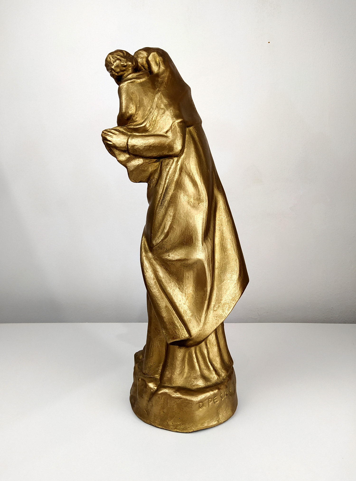 Pešan Damjan – Madona s Ježíškem, terakota, bronzová patina, ca 1930