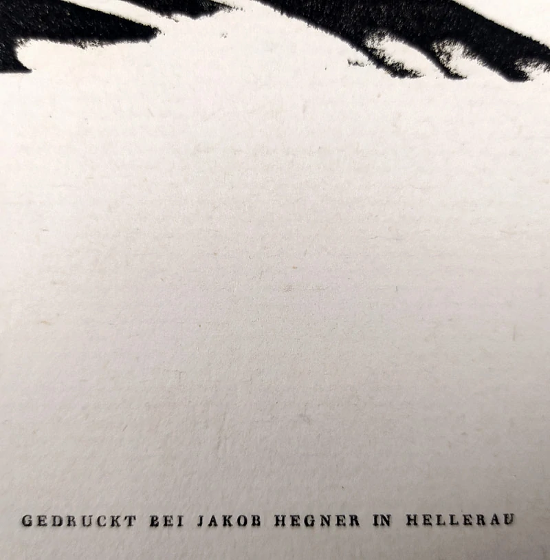 Hofmann Ludwig von – Reiter, původní dřevoryt, ca 1920