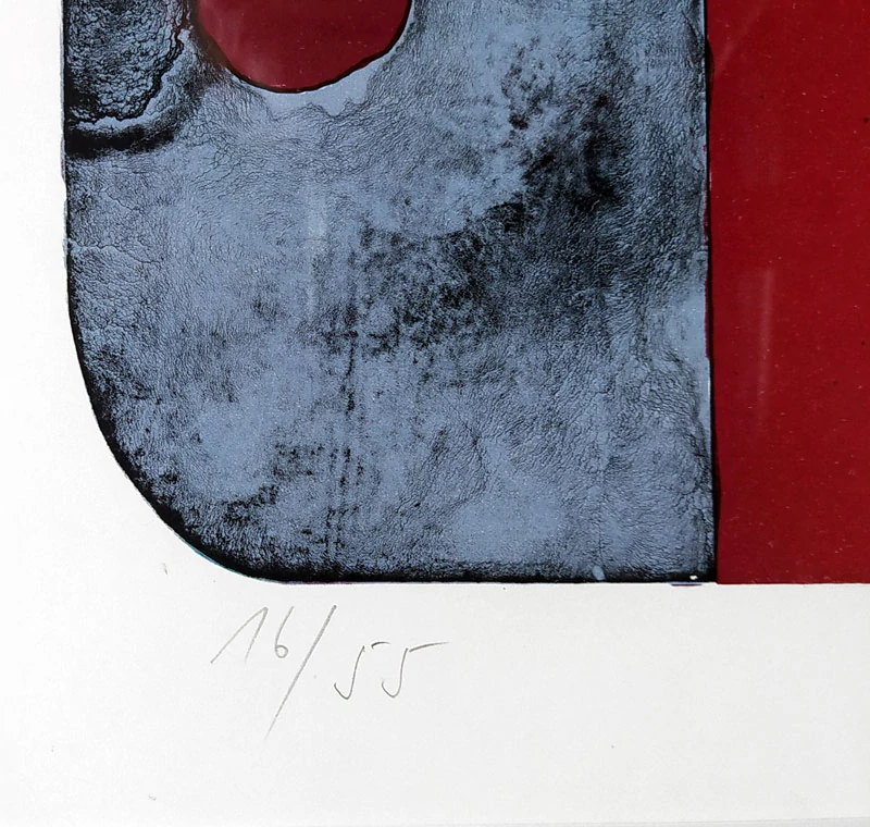 Lamr Aleš – Duhový most, barevná litografie, č. 16/55, 1989