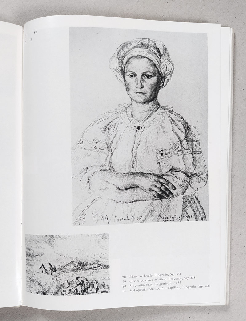 Švabinský Max – Slovenská žena, původní litografie, č. 11/21, 1937