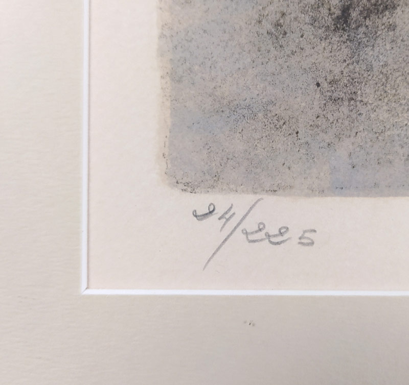 Charoy Bernard – La jeune fille au chapeau, rozměrná barevná litografie, nedatováno