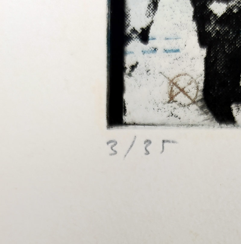 Sovák Pravoslav – 21. srpen 1968, původní lept a vernis mou, 1968