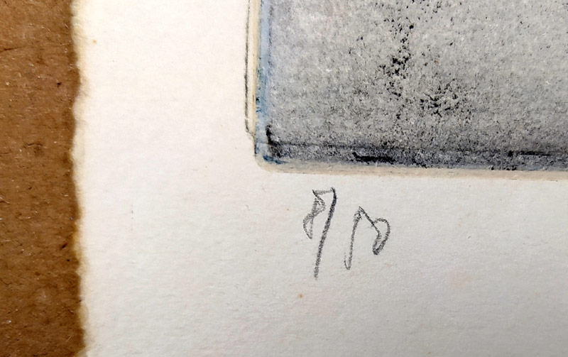 Sukdolák Pavel – Hvězda, barevný lept, č. 8/50, velkoformátová grafika, nedatováno