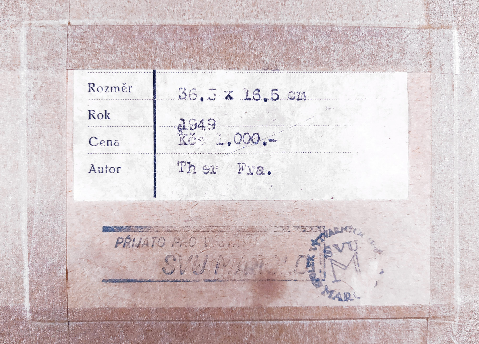 Ther František – Ležící akt, kresba tužkou na papíře, 1949