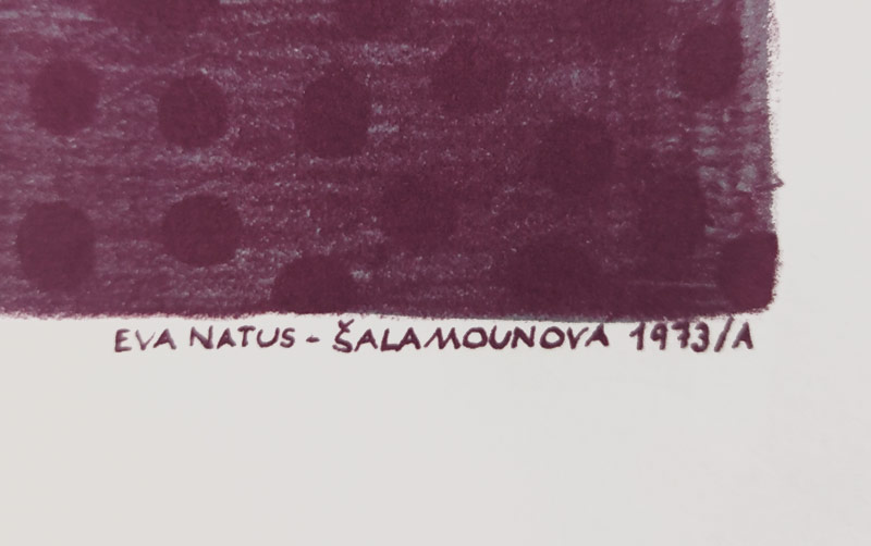 Šalamounová Eva Natus – Kouzelná zahrada, původní barevná litografie, č. 8/30, 1973