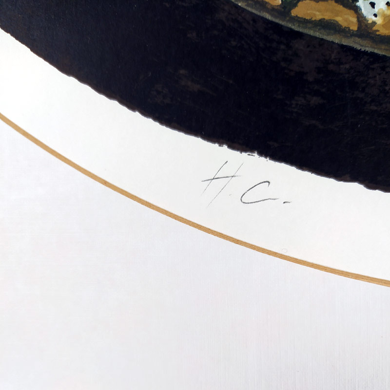 Sahlin Monica – Modroočka, kolorovaná litografie, ca 1990