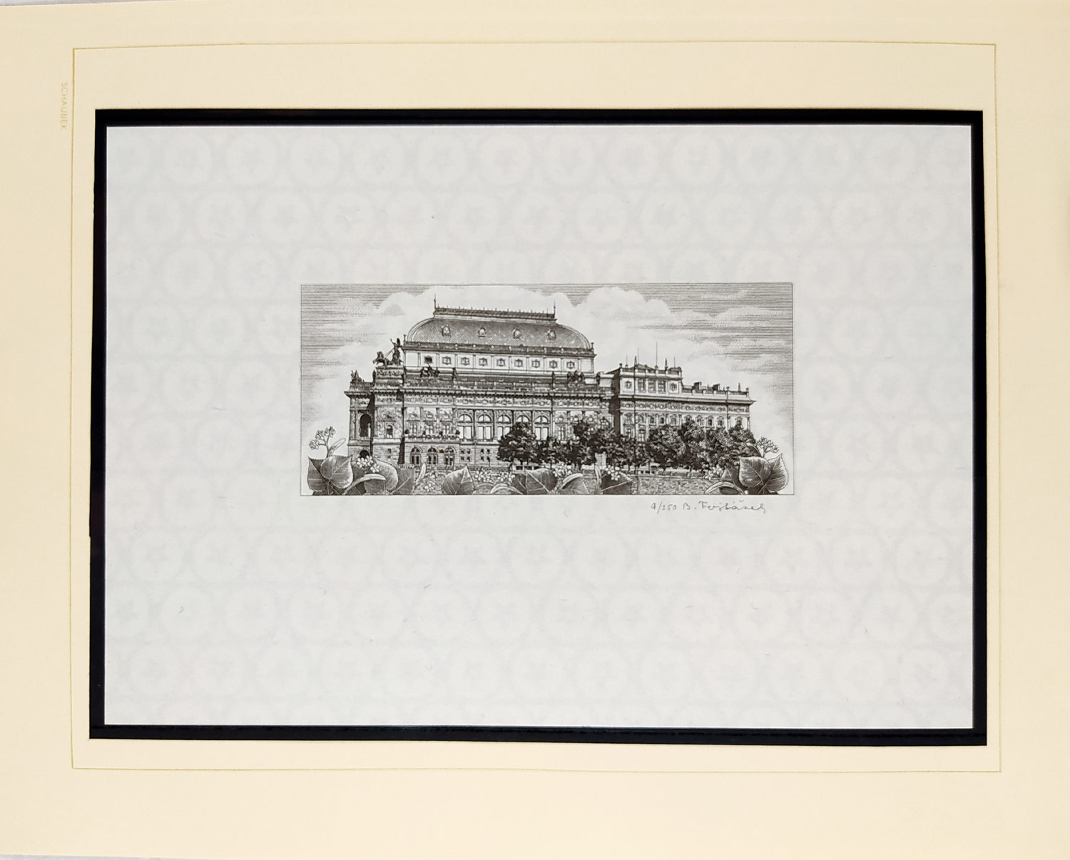 Mráček Jan, Fojtášek Bedřich, Švabinský Max – dva návrhy na bankovku 5000 Kčs, 1. 11. 1945, hlubotisk, 1984