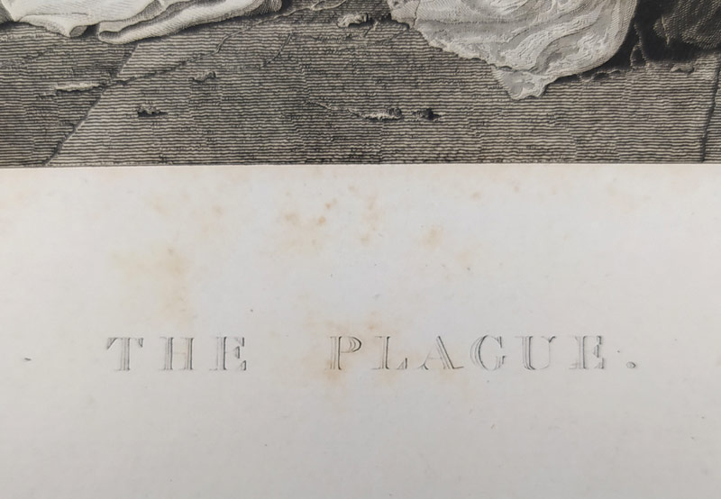 Fittler James – podle Poussina, The Plague, původní lept, 1811