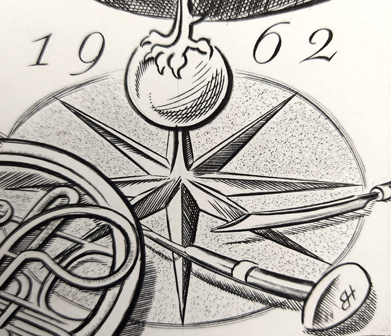 Housa Bedřich – Praha matka měst, velkoformátová rytina, AT, původní lept, 1962