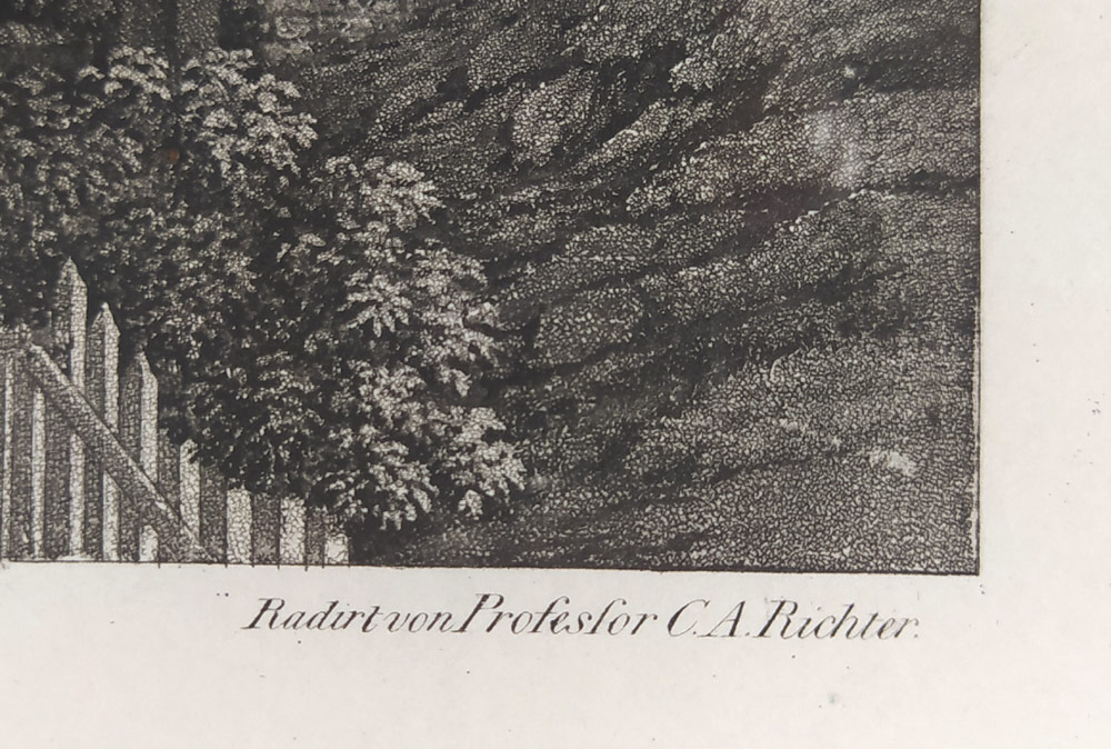 Praha – Praha s Nebozízku, Vincenc Morstadt, C. A. Richter, původní lept, 1830