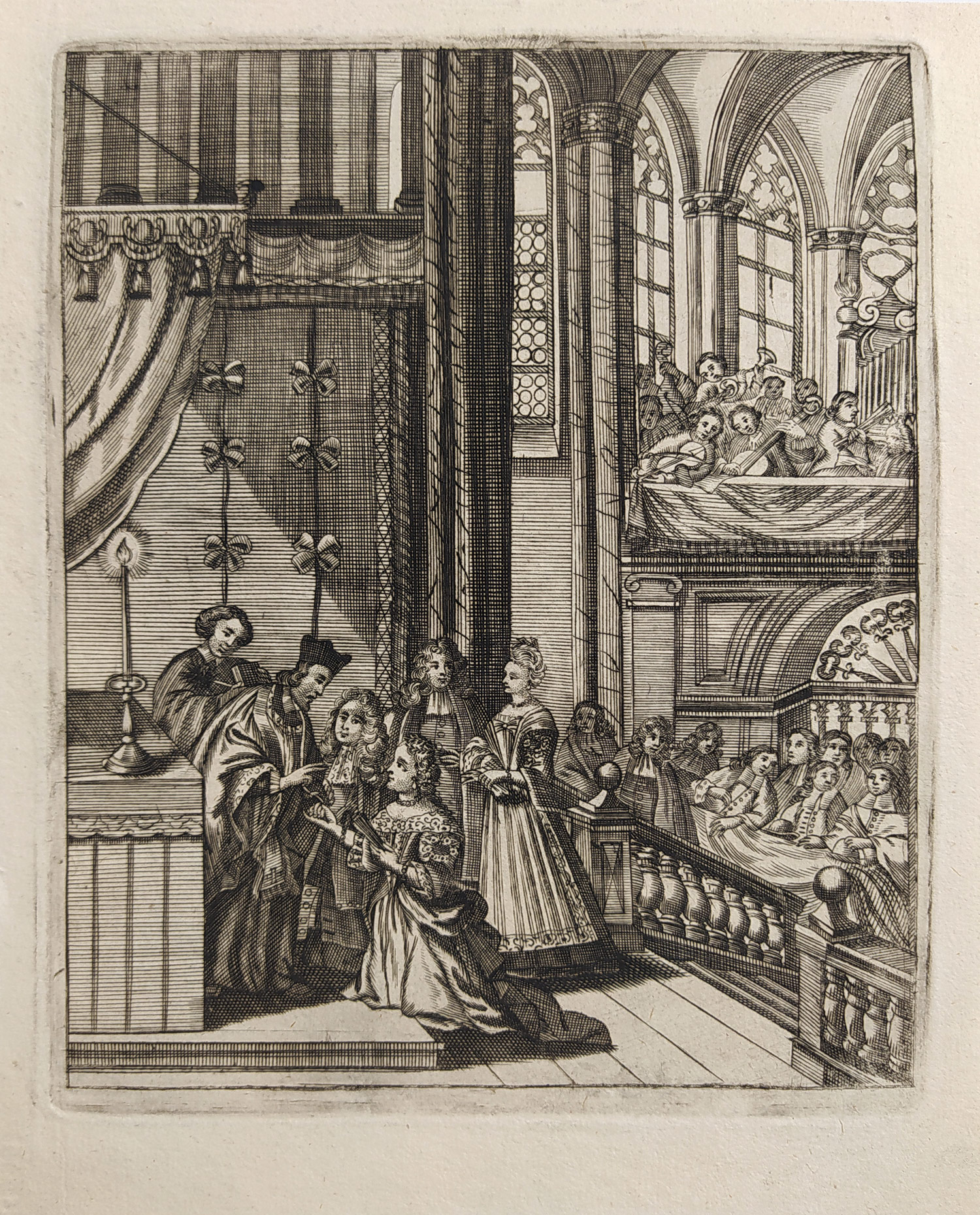 Mansfeld Martin Antonín – Svátosti katolické církve, čtyři původní mědiryty, 1729