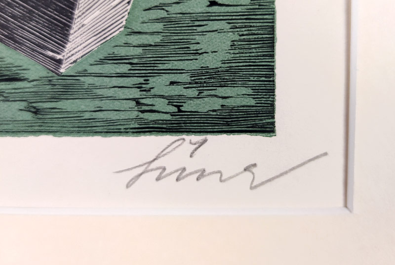 Šíma Josef – Krystal, původní barevný dřevoryt, 1935