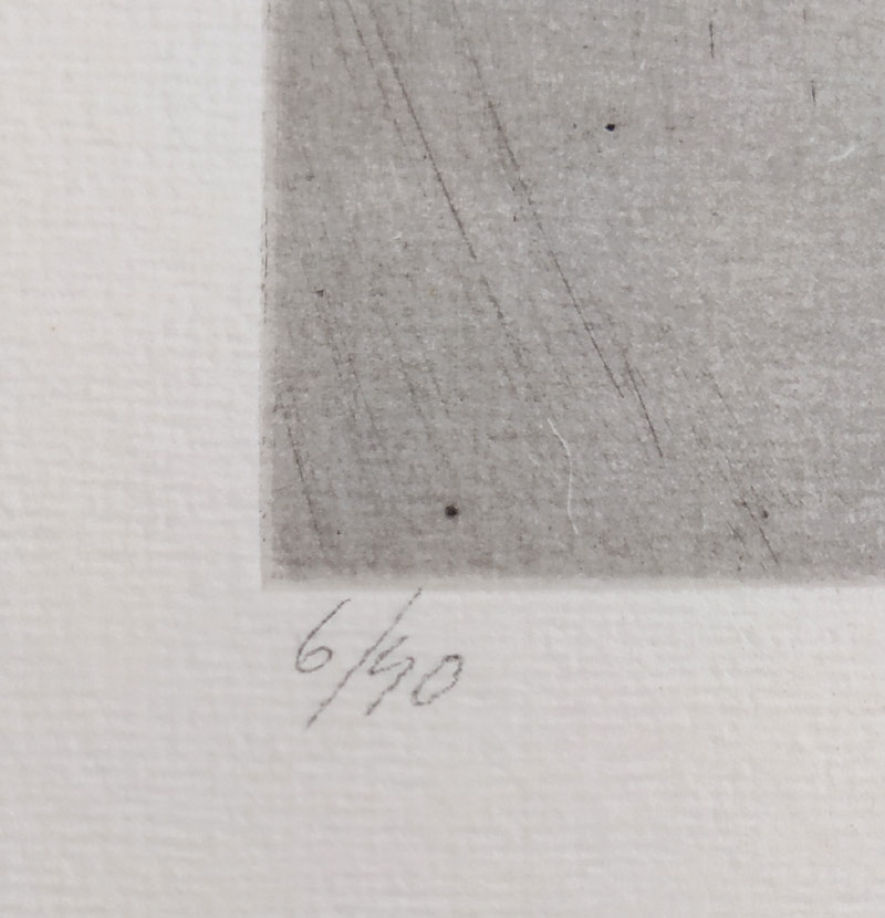 Černá Kateřina – Konvalinky, lept, číslováno 6/40, 1987