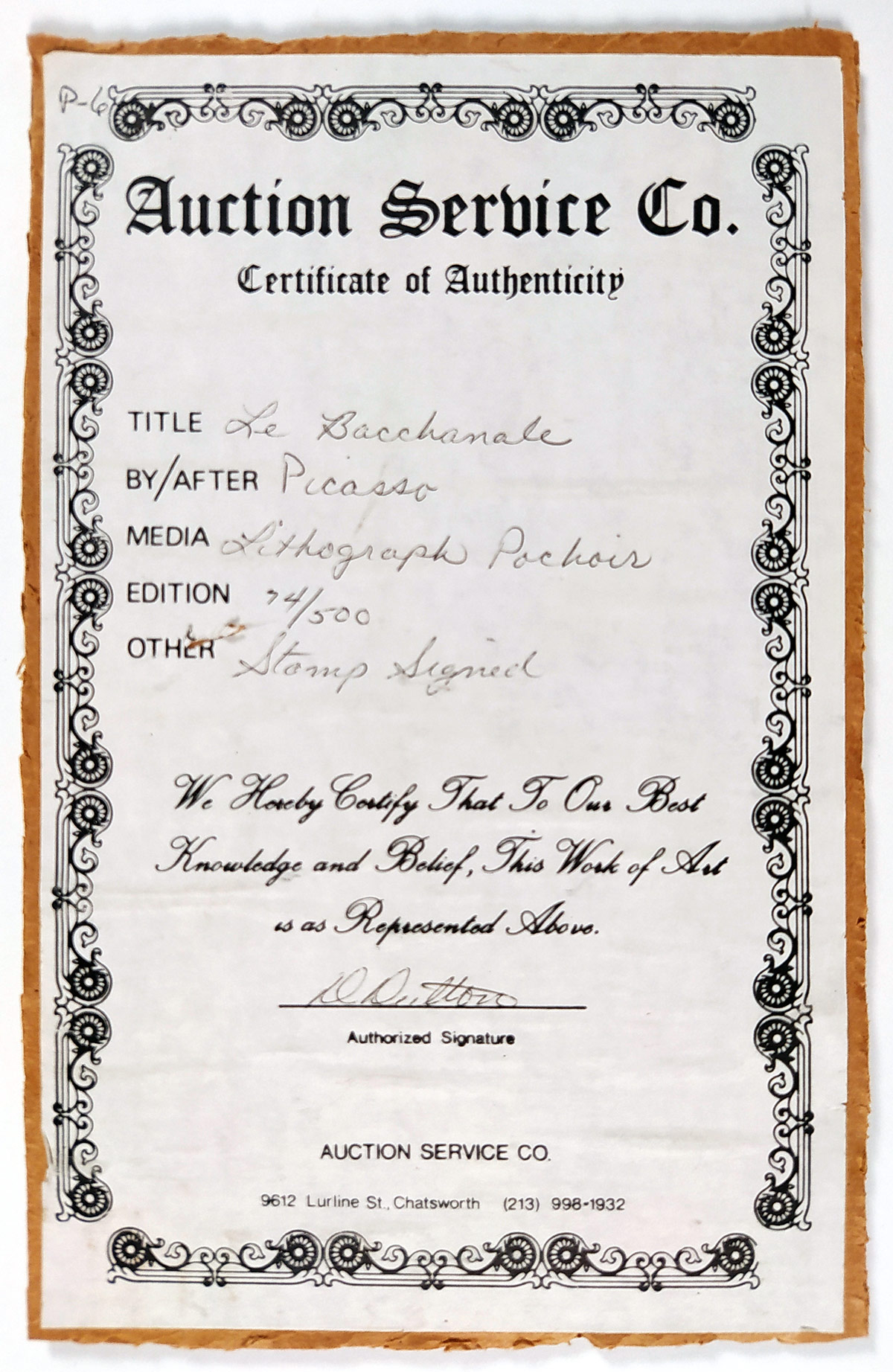 Picasso Pablo – Jeune faune, femme et enfant, číslovaná litografie 74/500, 1967