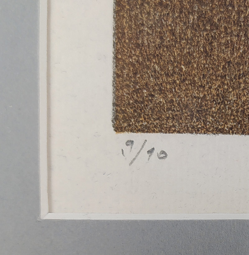 Istler Josef – Hlava, signovaný monotyp, číslováno 9/10, 1958