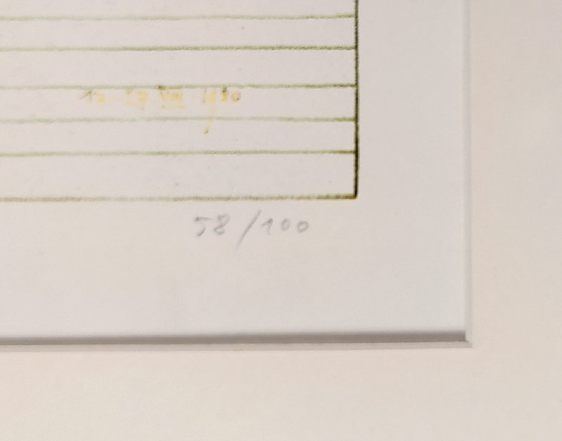 Suchánek Vladimír – Žena v krajině, velkoformátová barevná litografie, č. 58/100, nedatováno