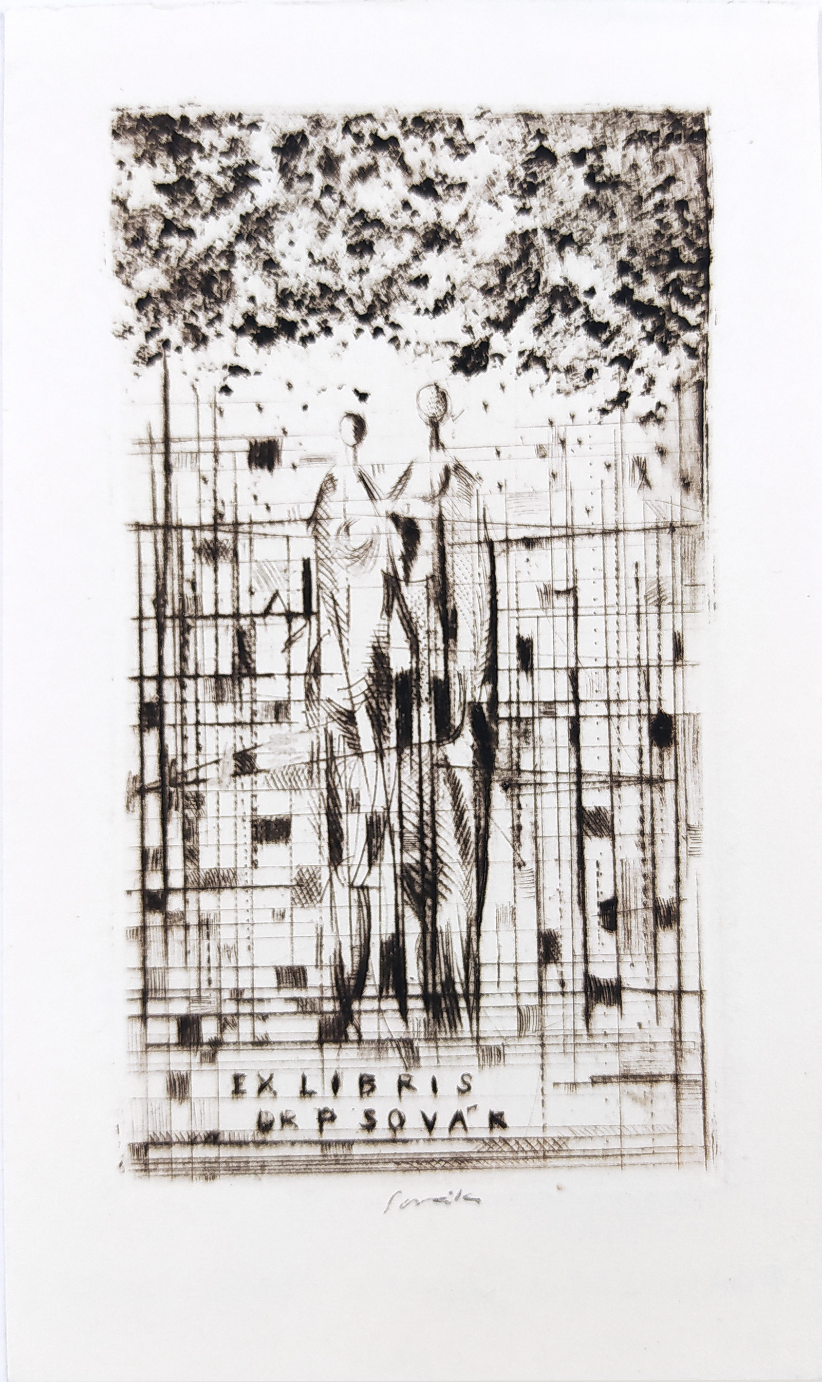 Sovák Pravoslav – Tři Ex libris, lept a suchá jehla, 1962–1965