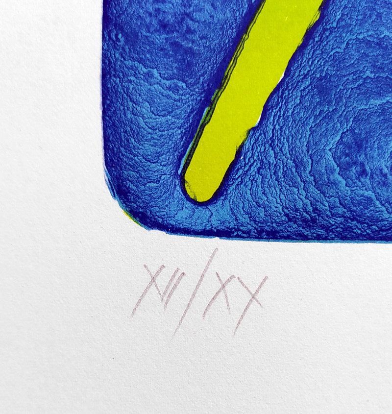 Lamr Aleš – Měňavka, barevná litografie, číslováno XII/XX, 1997