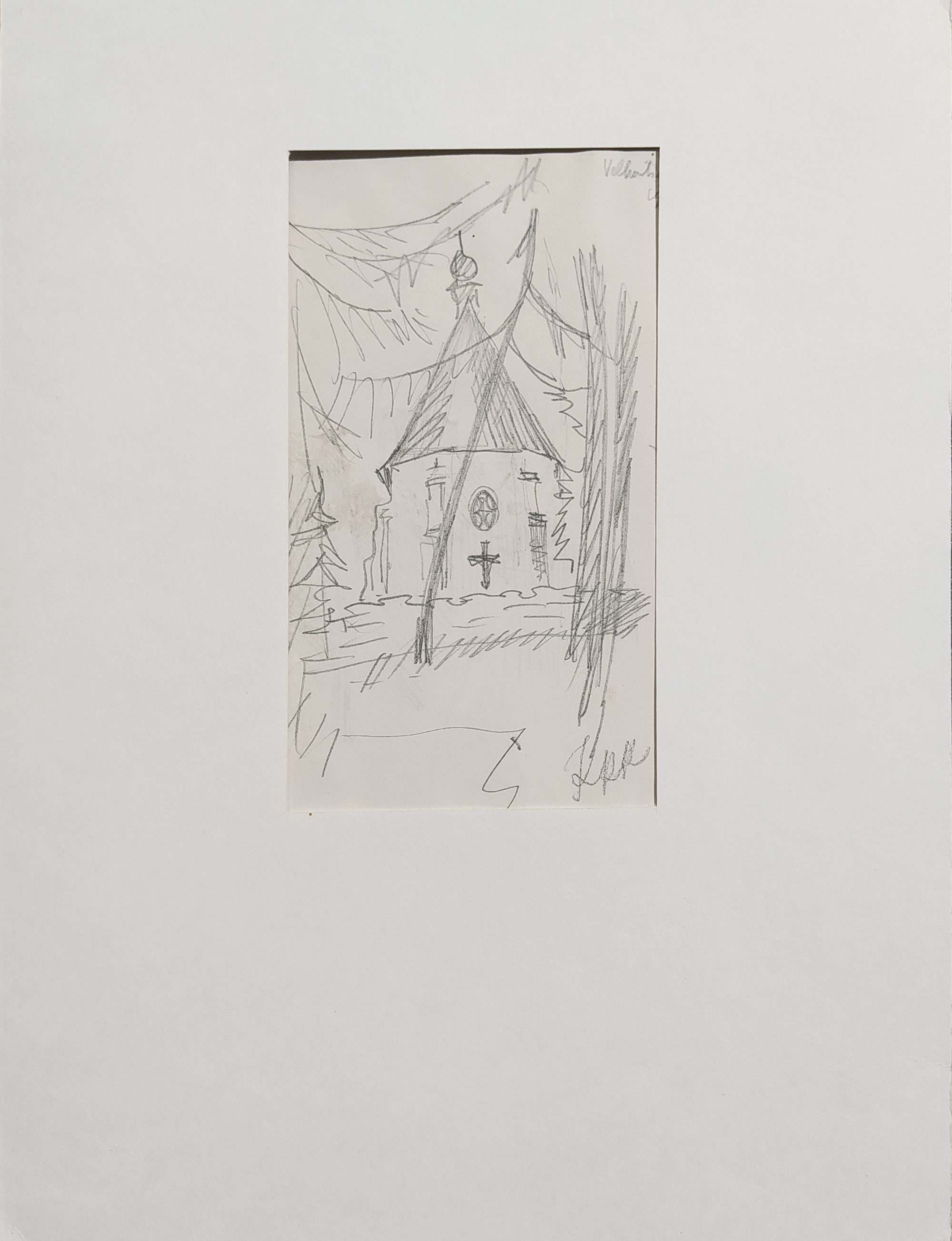 Konůpek Jan – Velhartice, kresba tužkou, 1911