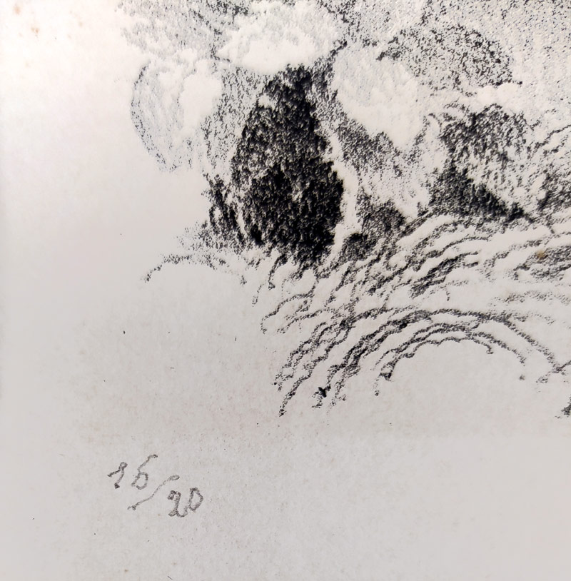 Švabinský Max – Bohyně deště II., původní litografie, číslováno 16/20, 1947