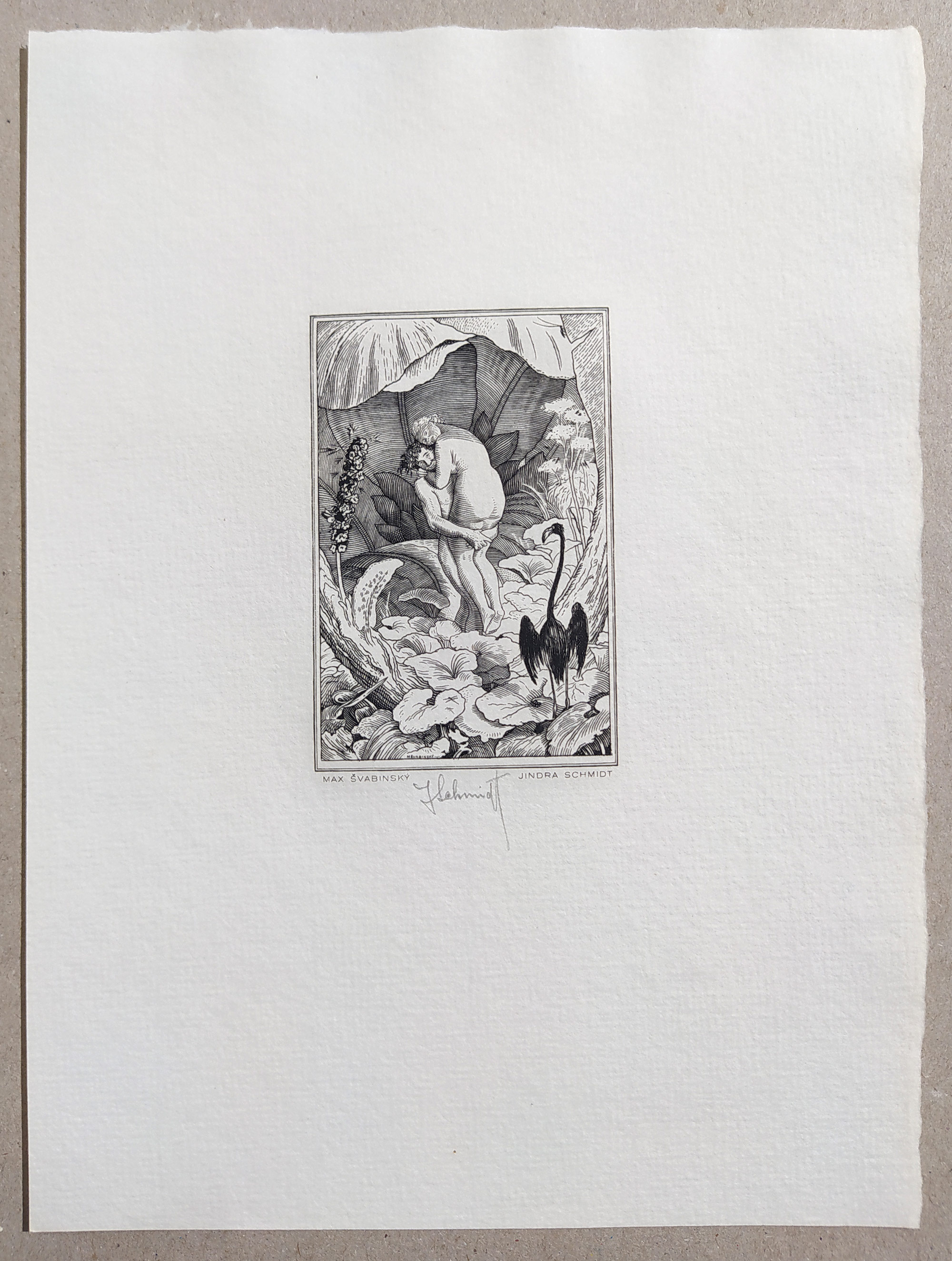 Schmidt Jindra, Max Švabinský – Rajská sonáta, pět ocelorytin, 1973