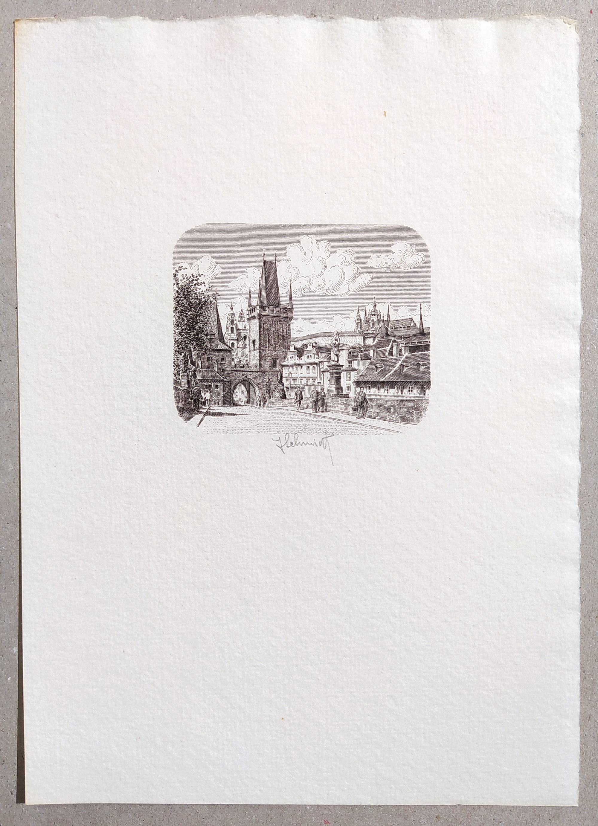 Schmidt Jindra – Jindra Schmidt grafik a rytec Maxe Švabinského, dvě ocelorytiny, 1971