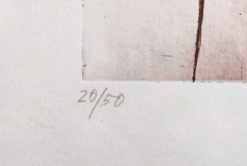 Kodet Kristian – Stojící dívčí akt, lept a suchá jehla, číslováno 20/50, 2016