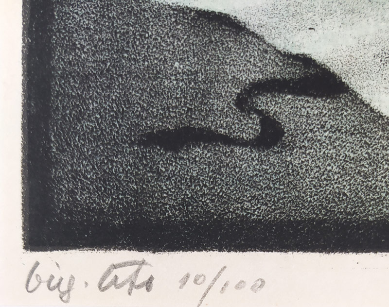 Jiřincová Ludmila – François Villon – Závěť, litografie s barevným podtiskem, číslováno 10/100, nedatováno