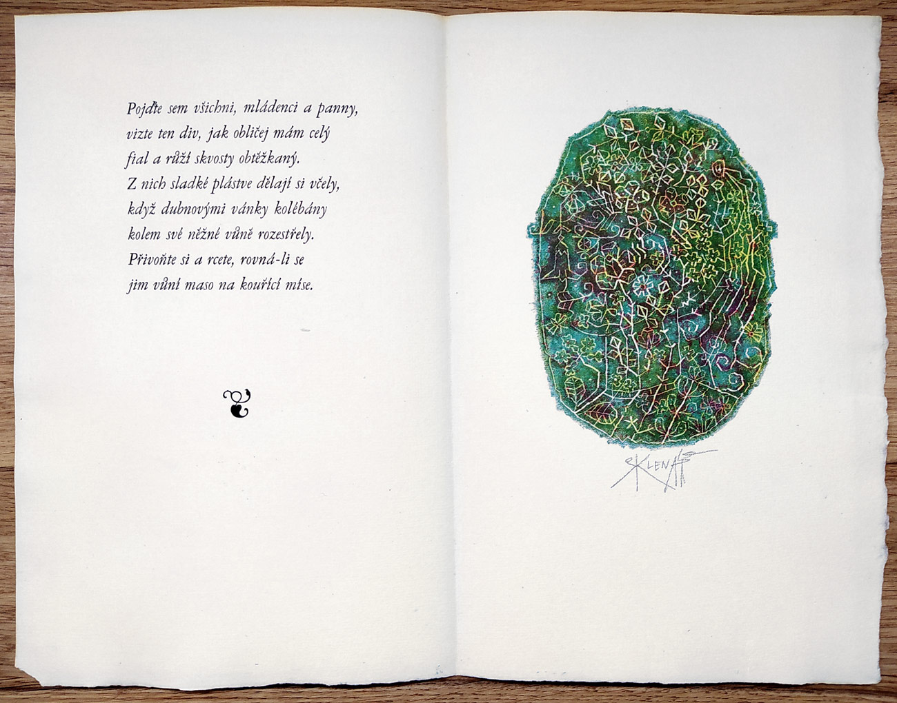 Sklenář Zdeněk – Pocta Arcimboldovi, pět signovaných litografií, bibliofilie, Praha, 1969