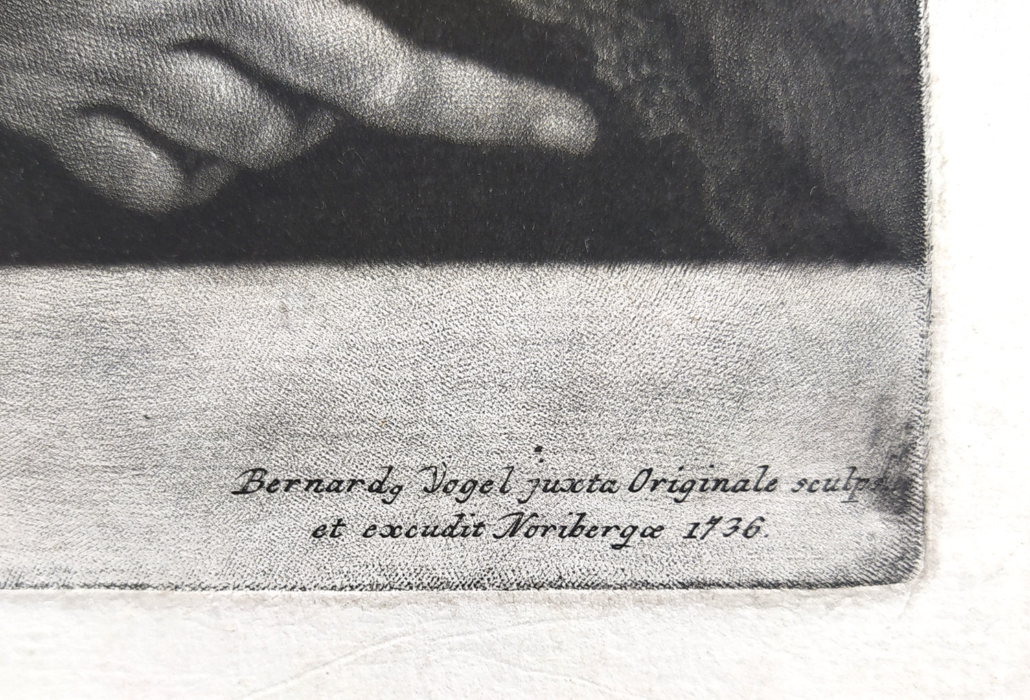 Vogel Bernhard – Daniel Felix Wussin, portrét podle Jana Kupeckého, původní mezzotinta, 1736