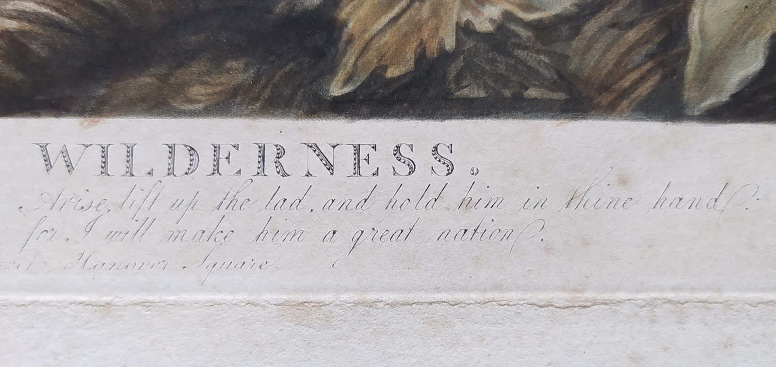 Dunkarton Robert – Hagar a Ismael na poušti, barevná mezzotinta podle předlohy Johna Singletona Copleyho, 1798