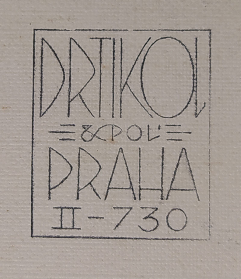 Drtikol František – Svatební bromostříbrná fotografie malíře Františka Antonína Jelínka s chotí, 1927
