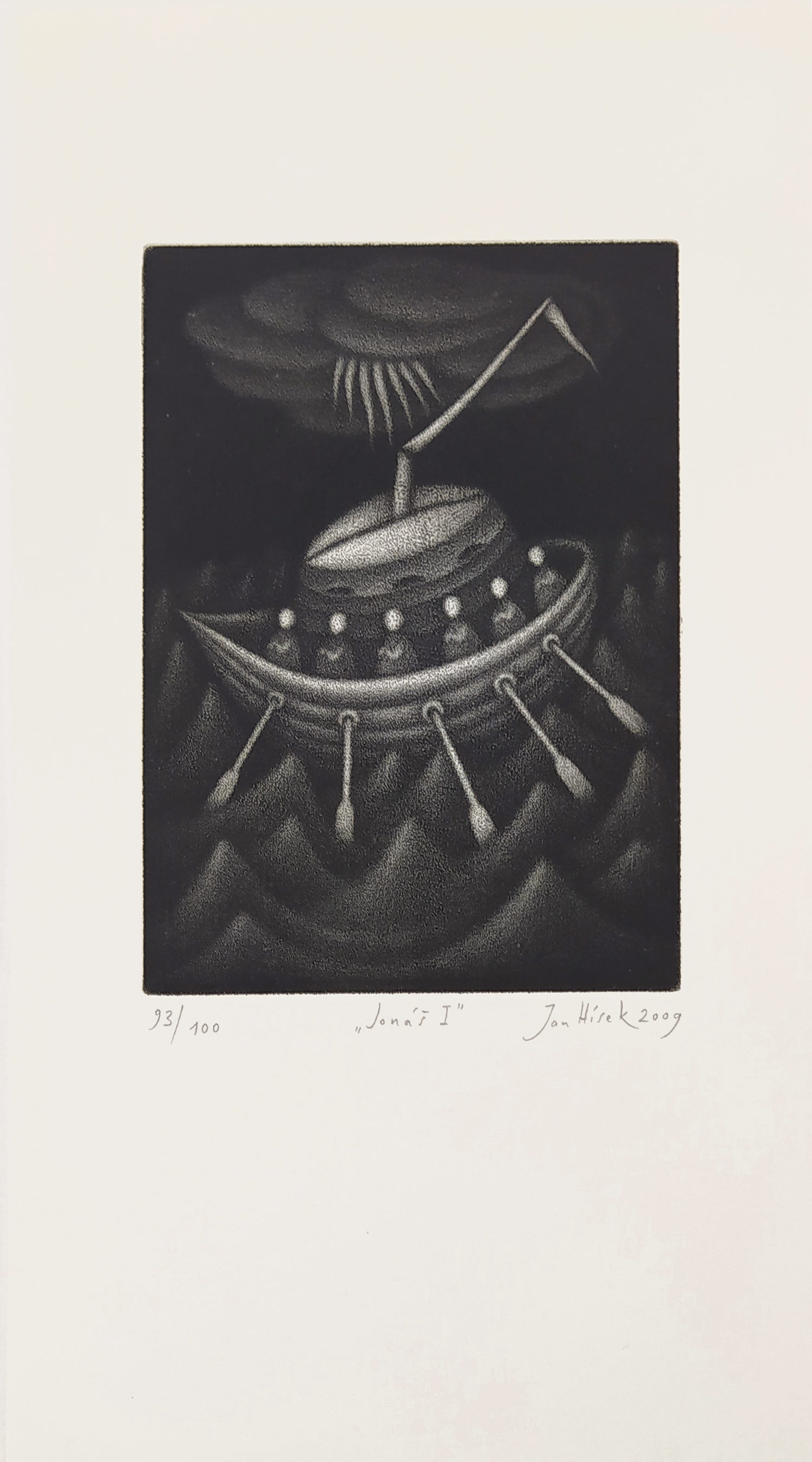 Hísek Jan – Jonáš: sedm mezzotint, ex. č. 93/100, 2009
