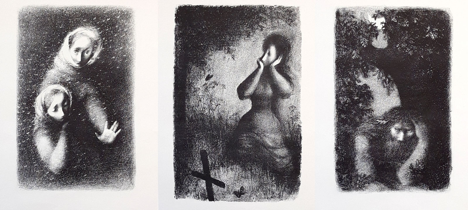 Jiřincová Ludmila – Kytice, 14 původních litografií, 1951
