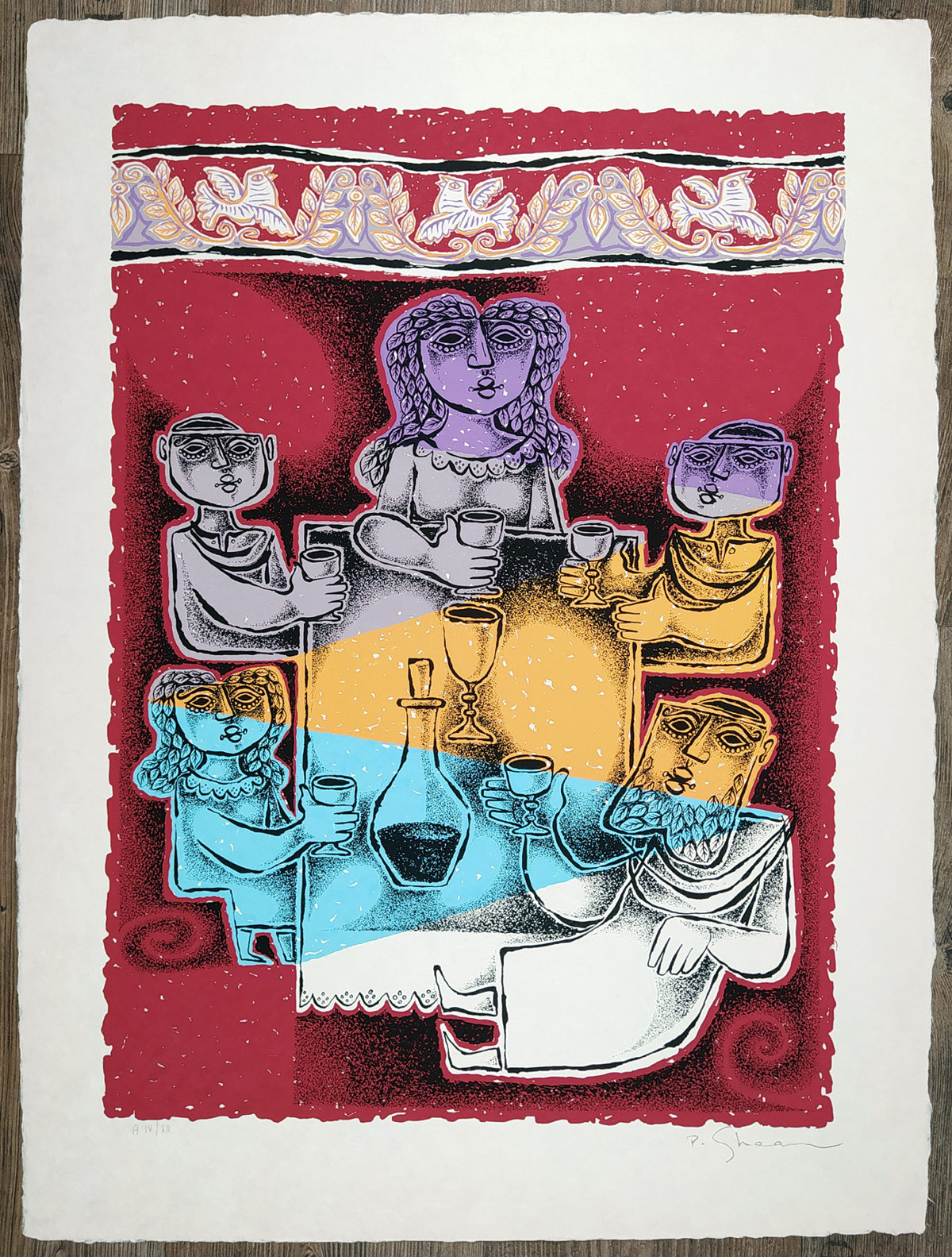 Shaar Pinchas – Jewish Holidays, Židovské svátky, kompletní album, 4/12, serigrafie, 1977
