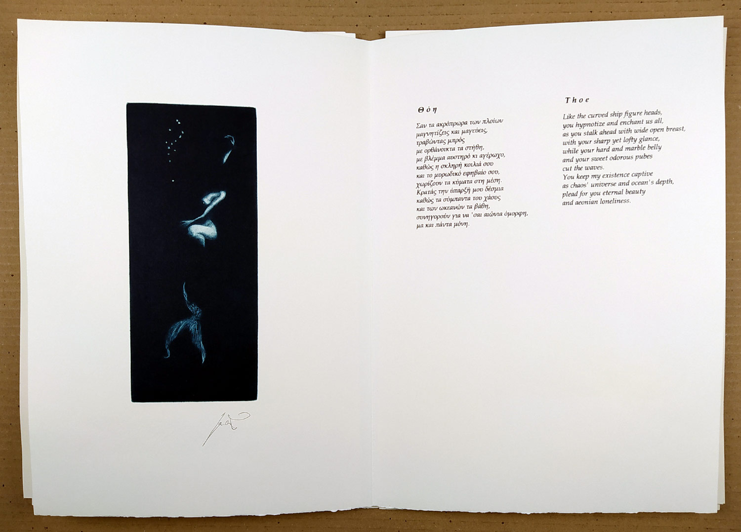 Černoš Jan – Nereids, Νηρηίδες, album devíti mezzotint, 2020