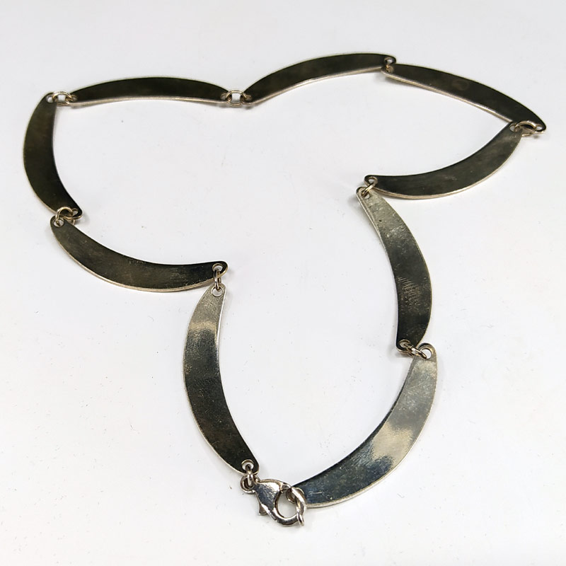 Článkový stříbrný náhrdelník s gravírováním