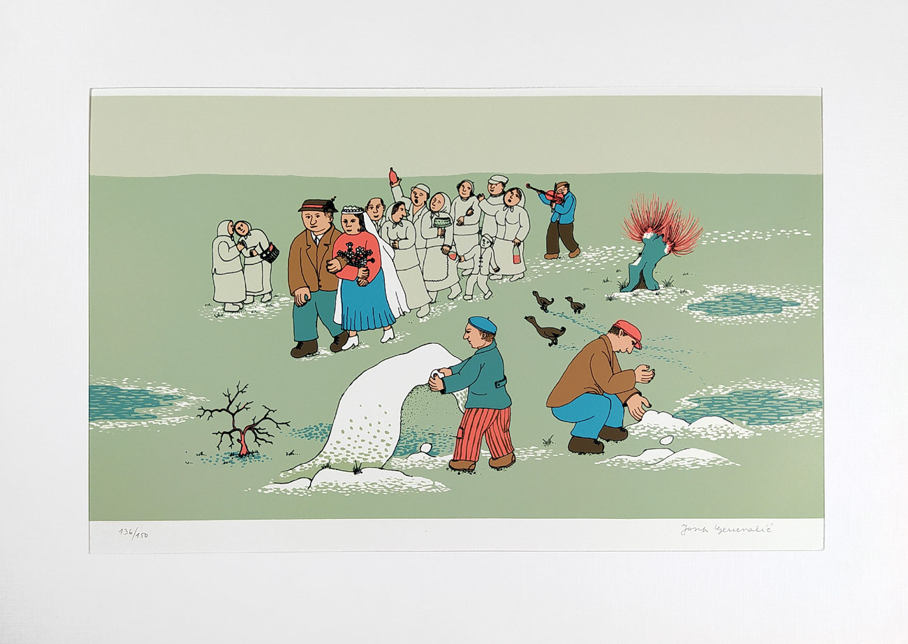 Generalic Josip – Moja Podravina, 6 serigrafií, ex. č. 136/150, 1980