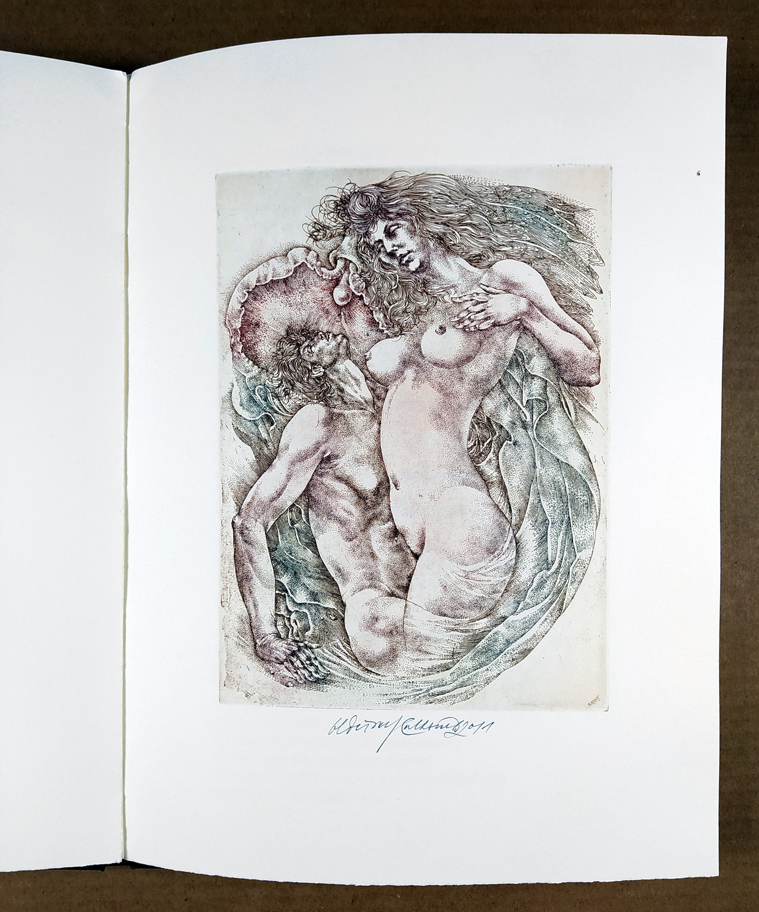 Kulhánek Oldřich – Giannakos Christos, The Fall, zrnkové lepty, číslovaný výtisk, 24/80, 2011