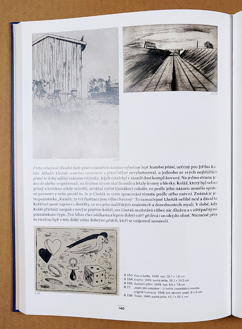 Lhoták Kamil – Kolo u budky, původní lept, G 153 (str. 140), 1949