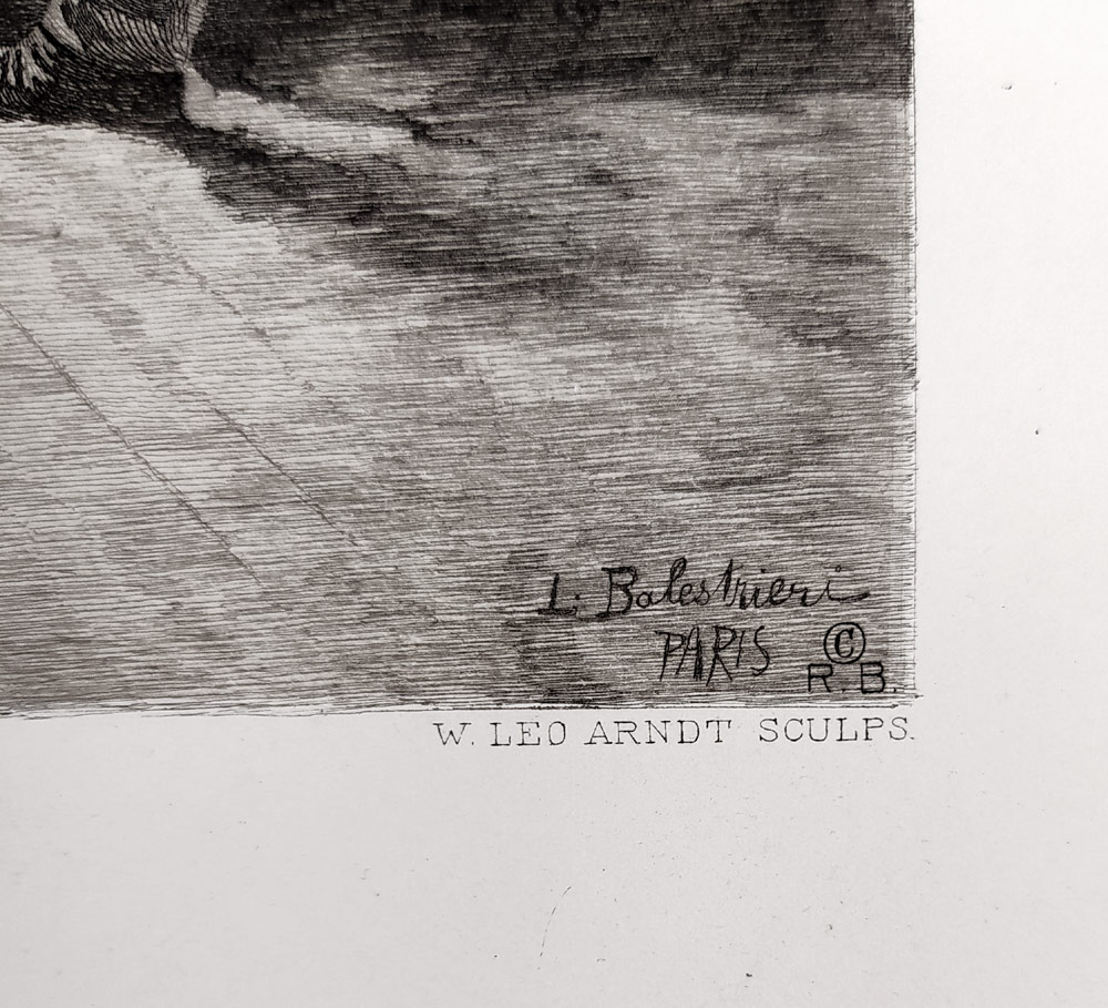 Beethoven – Balestrieri Lionello, Leo Arndt, původní lept, ca 1900