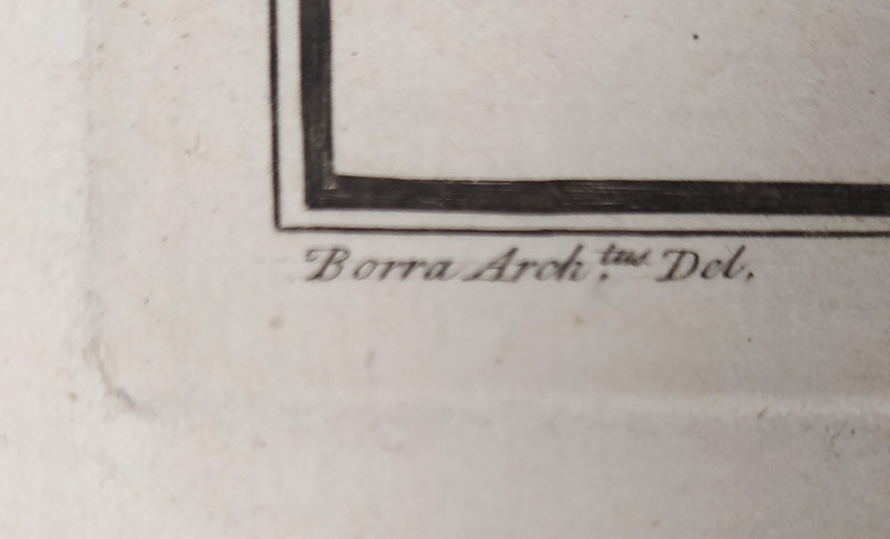  Fourdrinier Paul – Architektonický návrh, původní mědiryt, 1753