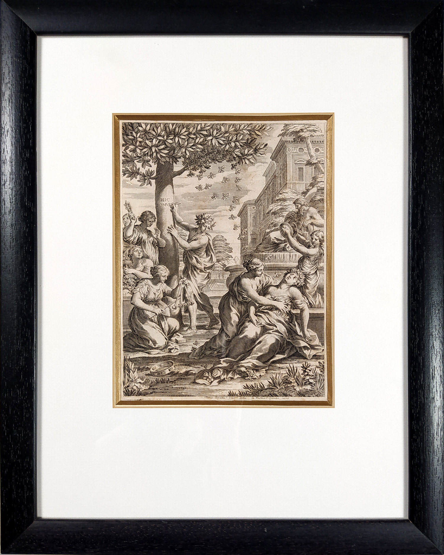 Greuter Johann Friedrich – Flora, podle Pietro da Cortona, dva mědiryty, 1633