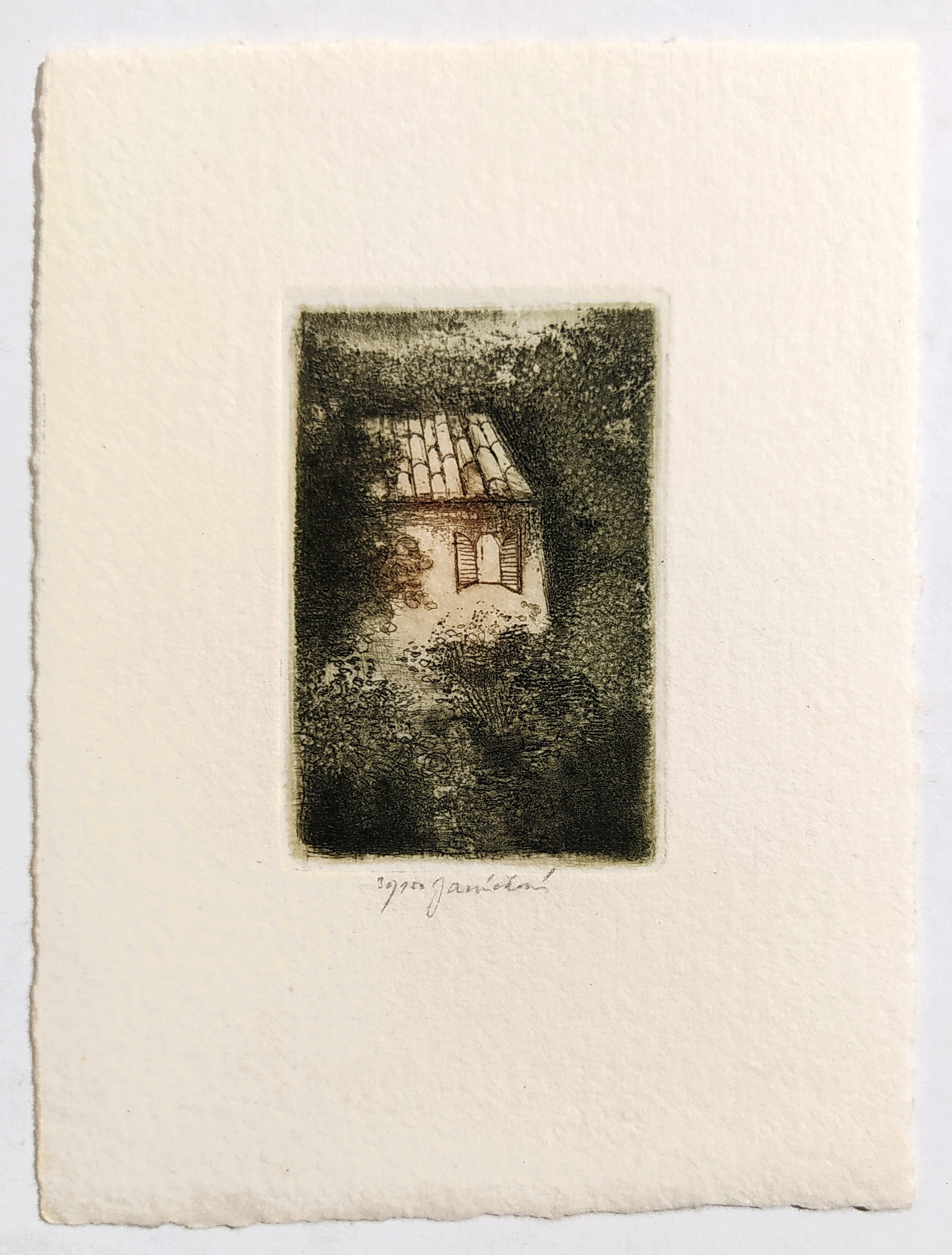 Janíčková Eva – Tajemství, pět barevných leptů, nedatováno