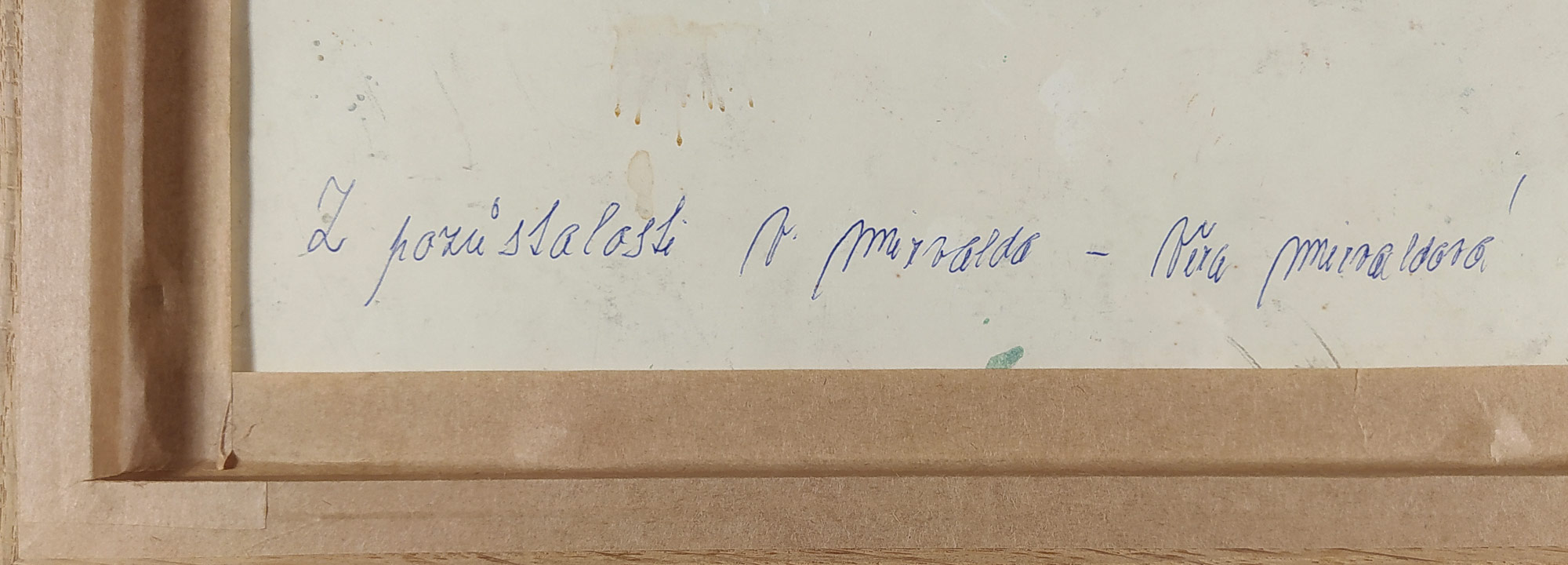 Mirvald Vladislav – Fauvistická krajina, Mlýn u Břínkova, olejomalba na kartonu, 10. 3. 1974