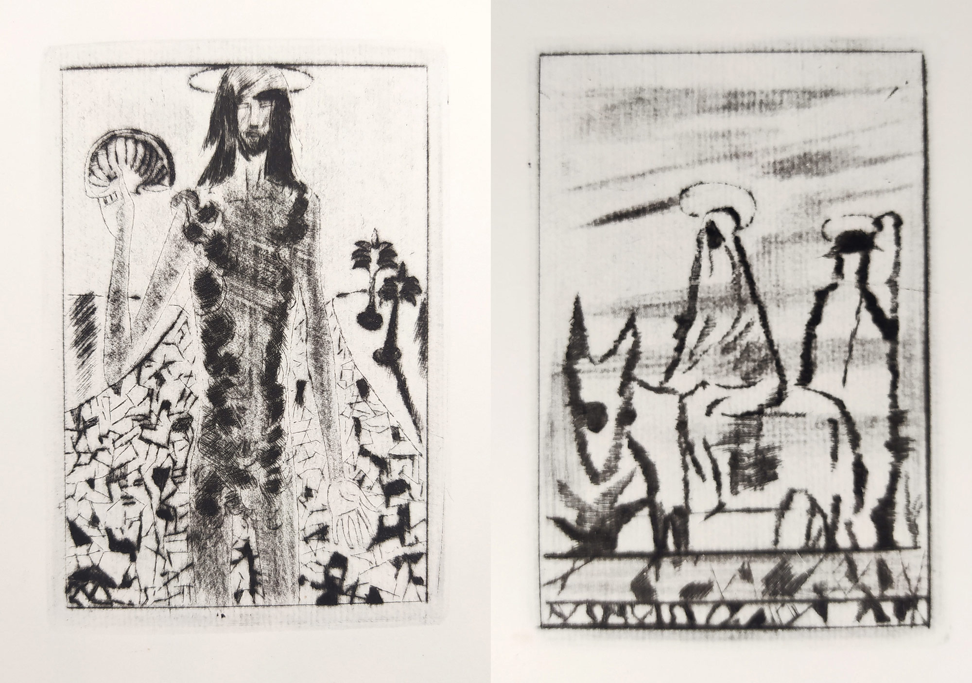 Seifert Jaroslav (s podpisem) – Vltava, Tichý František – sedm suchých jehel, čtyři signovány, 1954