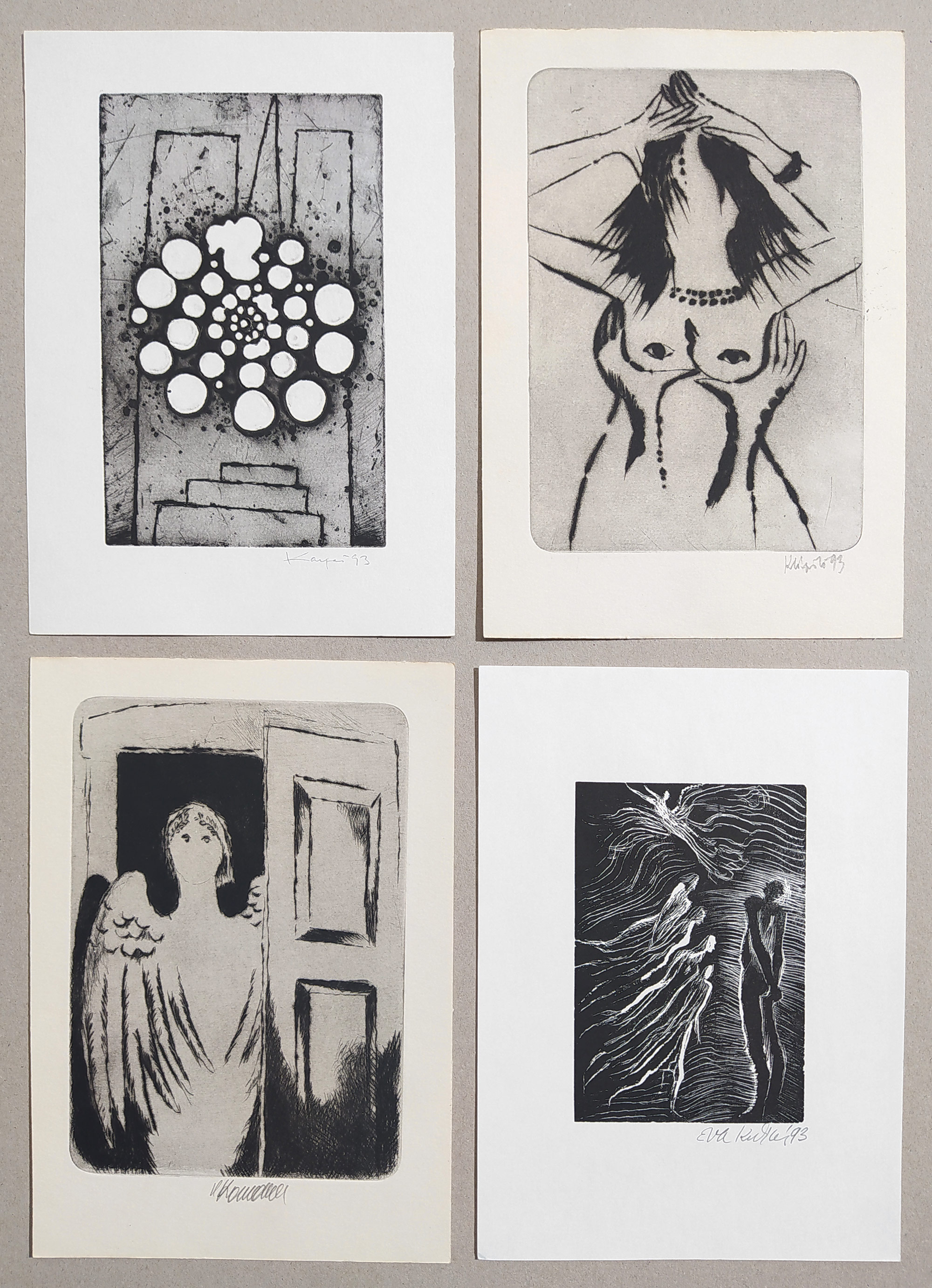 Seifert Jaroslav – Noc na prahu, Soubor jedenácti grafických listů, č. 9/80, 1994