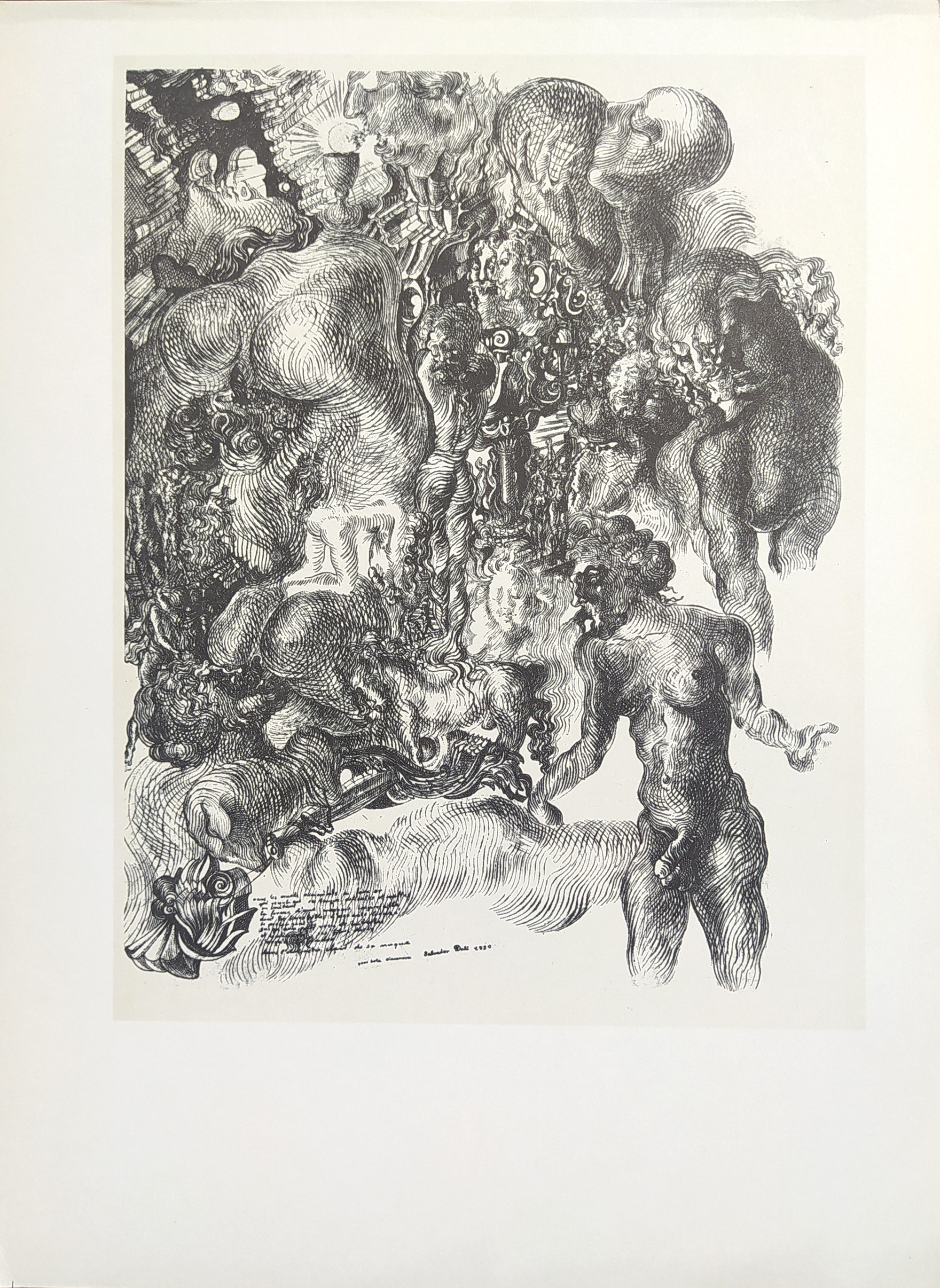 Dalí Salvador – Katalog k výstavě v Galerii D v Praze, 40 faksimilií + plakát A1, 1967
