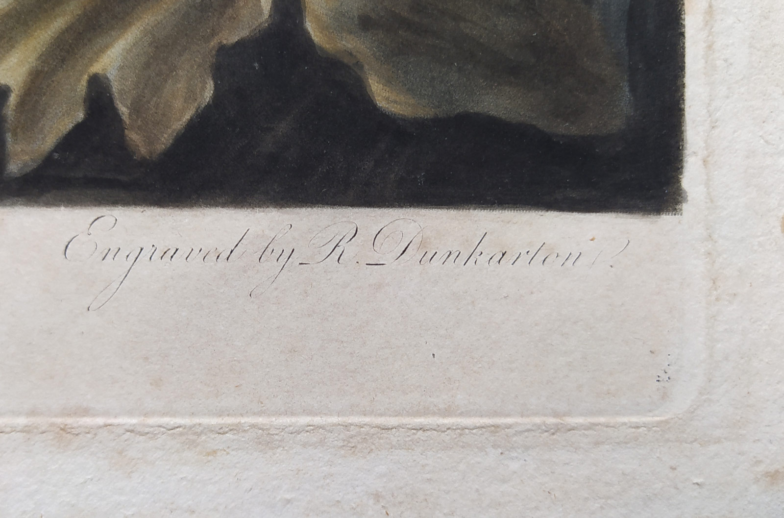 Dunkarton Robert – Hagar a Ismael na poušti, barevná mezzotinta podle předlohy Johna Singletona Copleyho, 1798