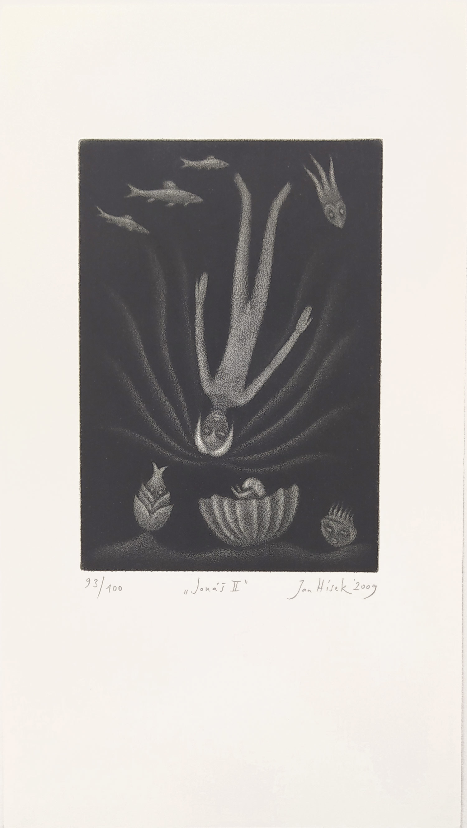 Hísek Jan – Jonáš: sedm mezzotint, ex. č. 93/100, 2009